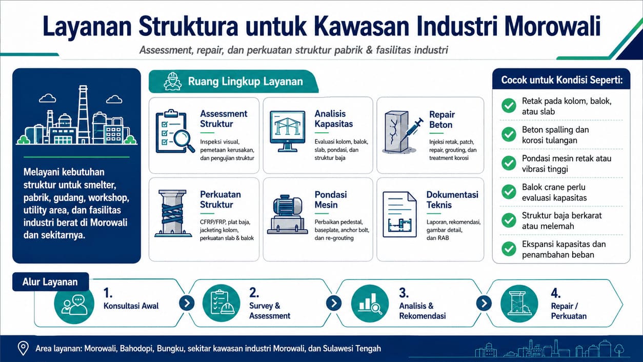 Structural Assessment and Strengthening Services for Heavy Industrial Facilities in Morowali
