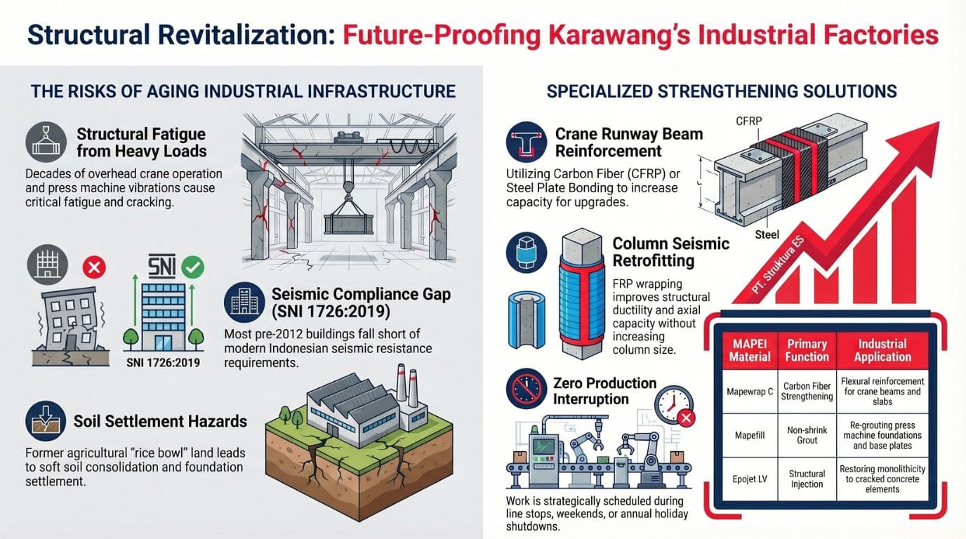 Factory Structural Strengthening Services — Karawang Industrial Estates