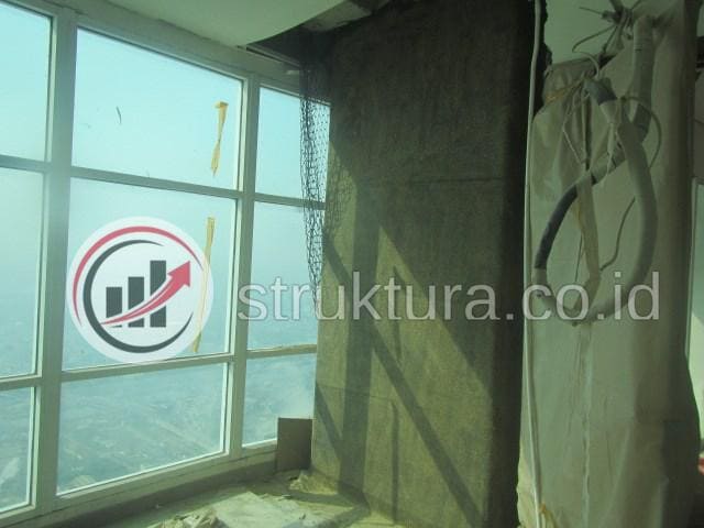 Finishing Fiber Komposit Pada Kolom Beton