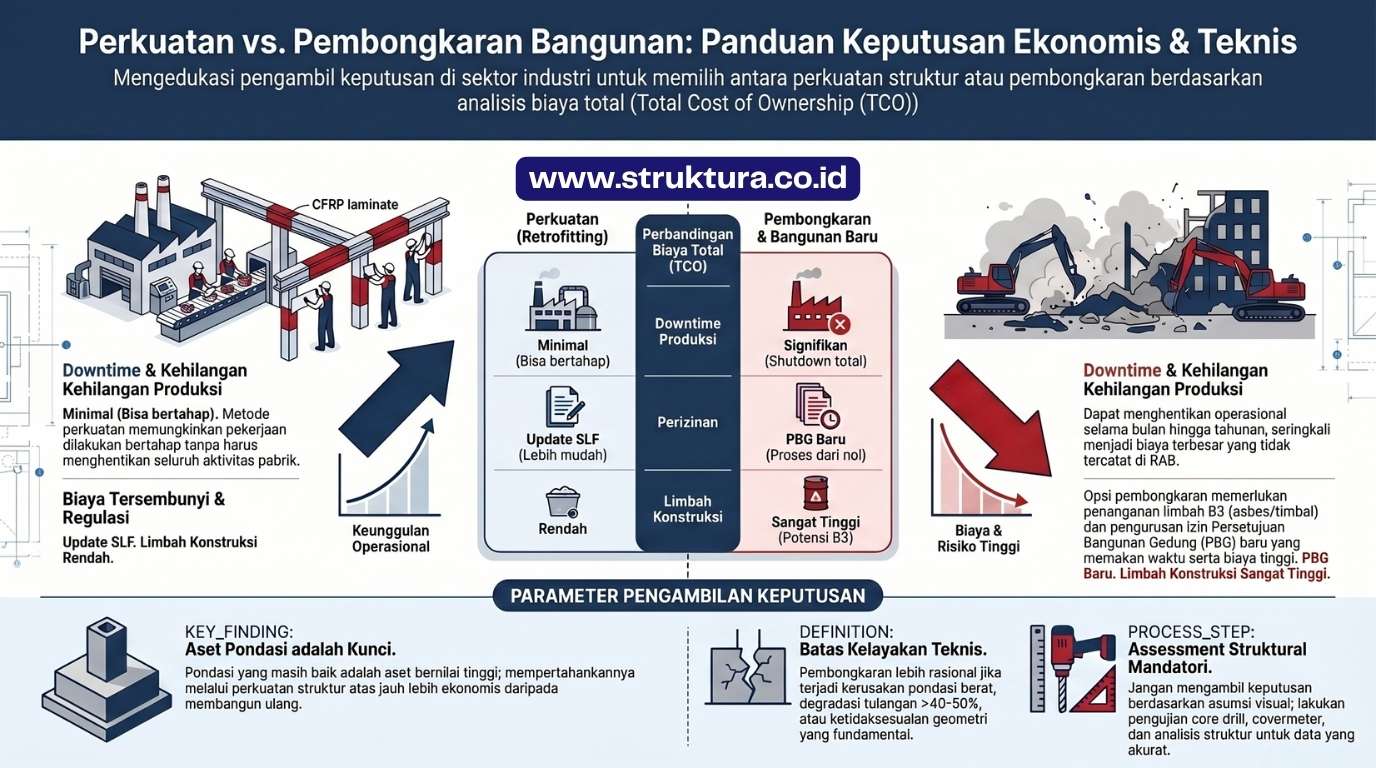 Perkuatan vs Pembongkaran Bangunan: Mana yang Lebih Ekonomis?