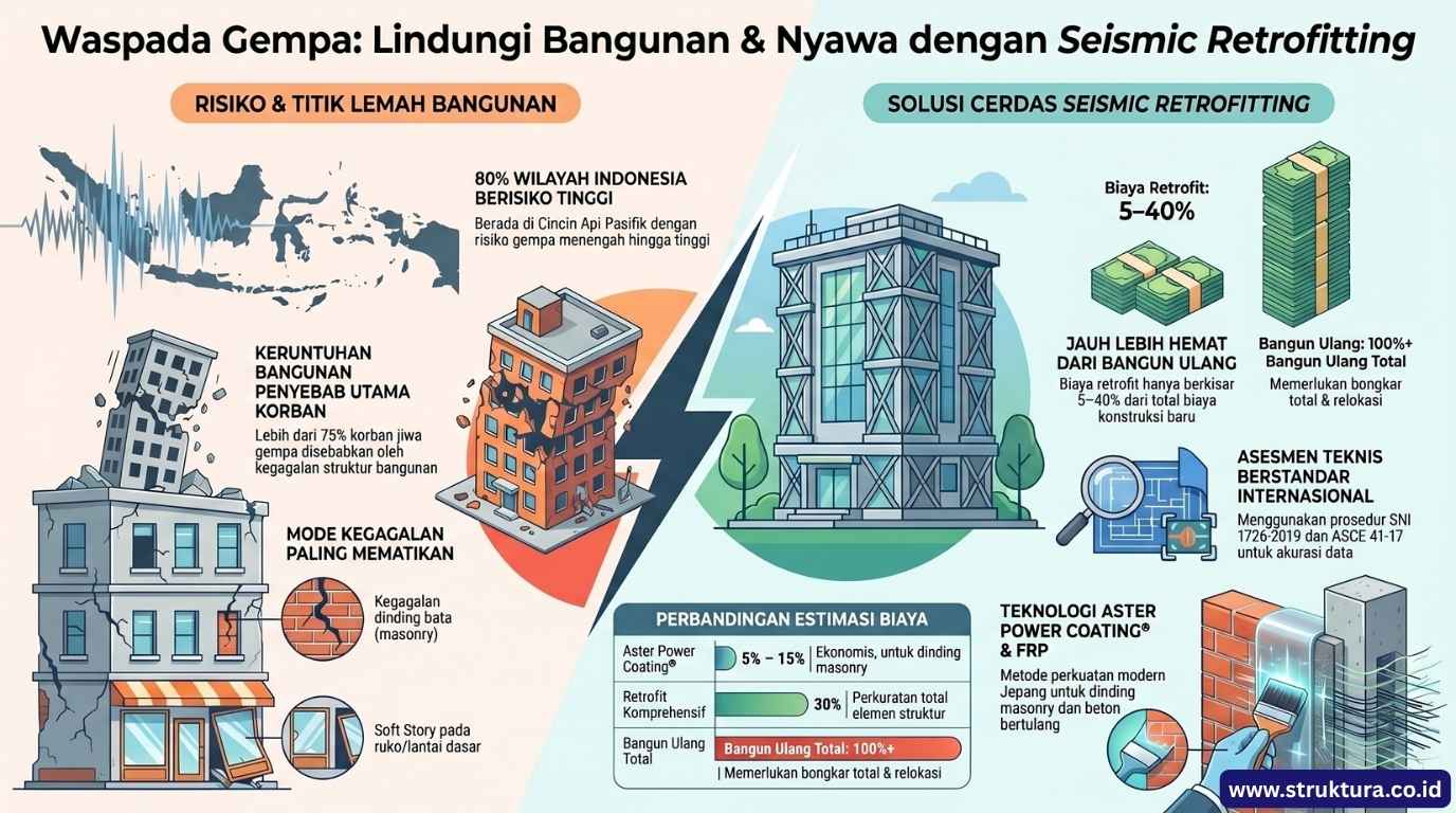 Jasa Seismic Retrofitting untuk Bangunan di Daerah Rawan Gempa